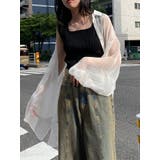 ボリュームスリーブシャイニーシアーシャツ | MURUA | 詳細画像14
