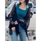 ブラック | ボリュームスリーブシャイニーシアーシャツ | MURUA