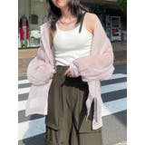 ピンク | ボリュームスリーブシャイニーシアーシャツ | MURUA