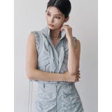 アイスブルー | シャーリングフードベスト【セットアップ着用可】 | MURUA