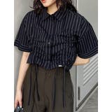 ブラック | バイカラーシャーリングシャツ | MURUA