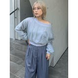 ラメピンストライプタックワイドパンツ | MURUA | 詳細画像12