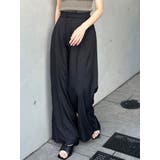 ブラック | サイドタックワイドパンツ【セットアップ着用可】 | MURUA