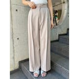 ベージュ | サイドタックワイドパンツ【セットアップ着用可】 | MURUA