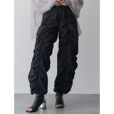 ブラック | シャーリングカーゴパンツ【セットアップ着用可】 | MURUA