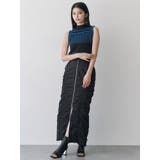 ファスナースリットギャザースカート | MURUA | 詳細画像4 