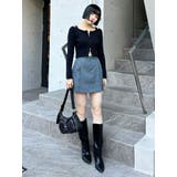 サイドファスナーミニスカート【セットアップ着用可】 | MURUA | 詳細画像11 