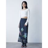 プリントシアーナロースカート | MURUA | 詳細画像3 