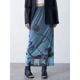 ライトグリーン | プリントシアーナロースカート | MURUA