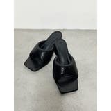 ブラック | メタリックパフミュール | MURUA