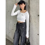 ジップヘムカーゴデニムパンツ | MURUA | 詳細画像14 