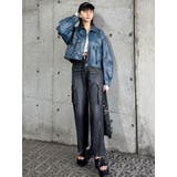 ジップヘムカーゴデニムパンツ | MURUA | 詳細画像15 