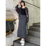 パターンデザインデニムロングスカート | MURUA | 詳細画像15 