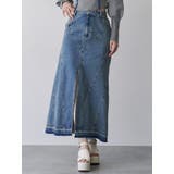 パターンデザインデニムロングスカート | MURUA | 詳細画像2 