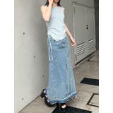 パターンデザインデニムロングスカート | MURUA | 詳細画像22 