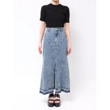 パターンデザインデニムロングスカート | MURUA | 詳細画像31 