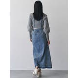 パターンデザインデニムロングスカート | MURUA | 詳細画像5 