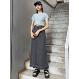 パターンデザインデニムロングスカート | MURUA | 詳細画像6 