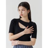 レイヤードオープンハーフニット | MURUA | 詳細画像4 