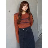 バイカラーロゴニット | MURUA | 詳細画像8 