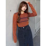 バイカラーロゴニット | MURUA | 詳細画像9 