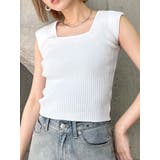 ホワイト | 2wayフレンチスリーブニット | MURUA