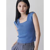 ブルー | 2wayフレンチスリーブニット | MURUA