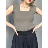 モカ | 2wayフレンチスリーブニット | MURUA