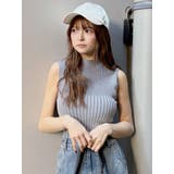 リブデザインハイネックノースリーブニット | MURUA | 詳細画像18 