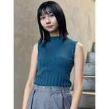 リブデザインハイネックノースリーブニット | MURUA | 詳細画像4 