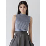 リブデザインハイネックノースリーブニット | MURUA | 詳細画像5 