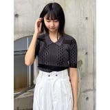 シアーケーブルハーフニット | MURUA | 詳細画像12 