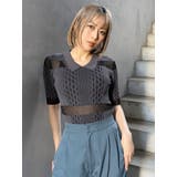 シアーケーブルハーフニット | MURUA | 詳細画像28 