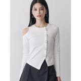 ホックアシメリブトップス | MURUA | 詳細画像1 