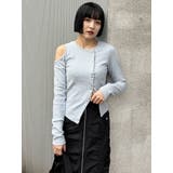 ホックアシメリブトップス | MURUA | 詳細画像3 