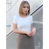 チュールトリムコンパクトTシャツ | MURUA | 詳細画像8