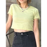 イエロー | チュールトリムコンパクトTシャツ | MURUA