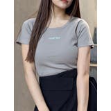 モカ | テレコロゴクロップドT | MURUA