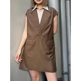 ブラウン | 2wayカットオフミニワンピース | MURUA