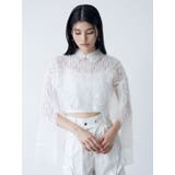 レースクロップド2WAYシアーシャツ | MURUA | 詳細画像3 