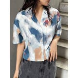ブルー | パターンクロップドシャツ【WEB限定】 | MURUA