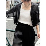 ブラック | シャイニーシアーショートシャツ【セット販売対象】 | MURUA