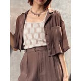 ブラウン | シャイニーシアーショートシャツ【セット販売対象】 | MURUA