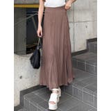 ブラウン | シャイニーシアースカート | MURUA