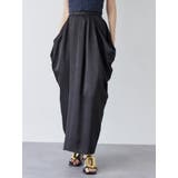 ブラック | タックドレープコクーンスカート | MURUA