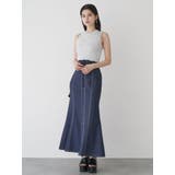 デニムライクステッチスカート | MURUA | 詳細画像2 