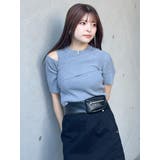 ワンサイドオフショルジップニット | MURUA | 詳細画像18 