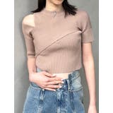 ワンサイドオフショルジップニット | MURUA | 詳細画像24 
