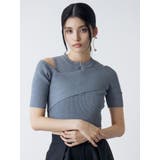 ワンサイドオフショルジップニット | MURUA | 詳細画像4 