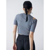 ワンサイドオフショルジップニット | MURUA | 詳細画像6 